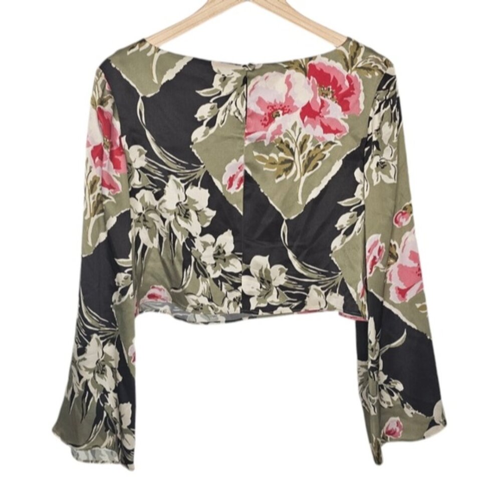 Reformation Anaya Floral Silk Two Peice Skirt Set Size 2 - Picture 4 of 13